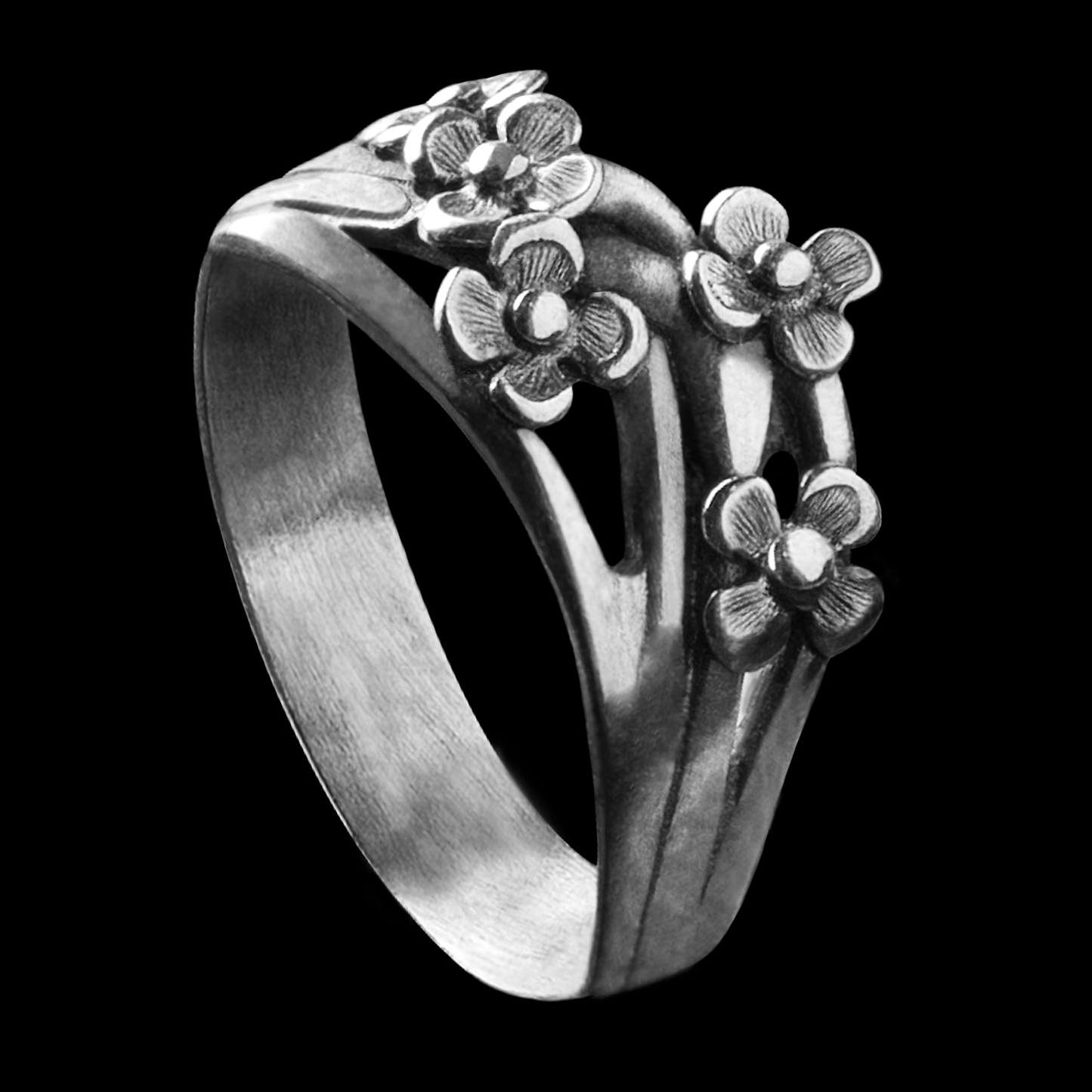 Kópsia Silver Ring with Gold Plating
