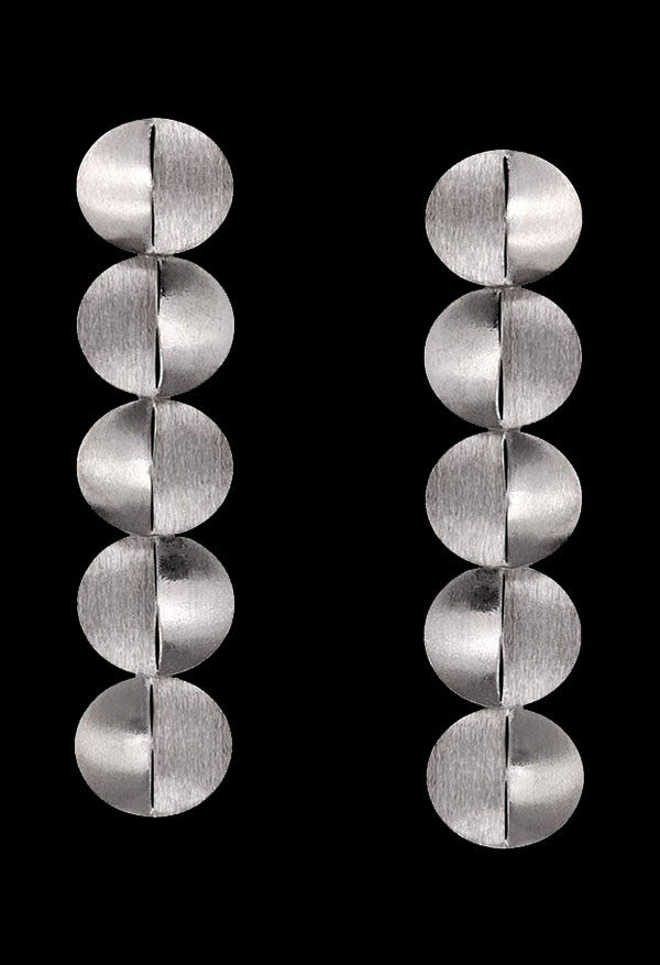 Silver Cotton Earrings