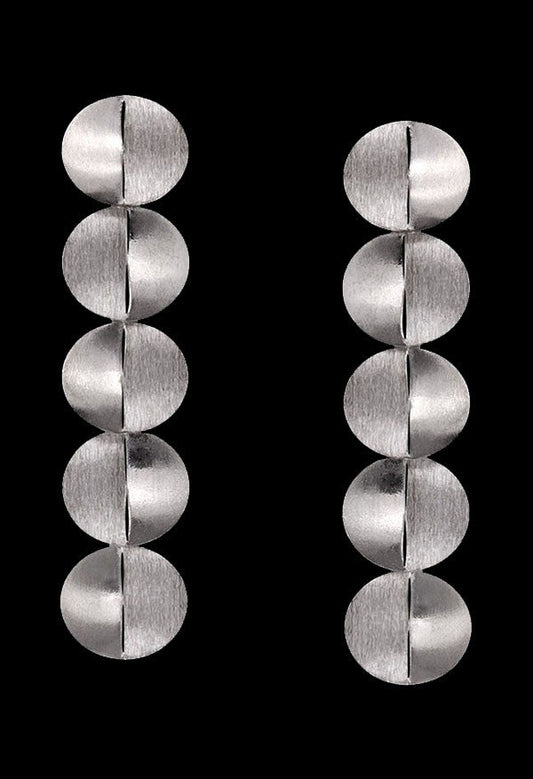 Silver Cotton Earrings