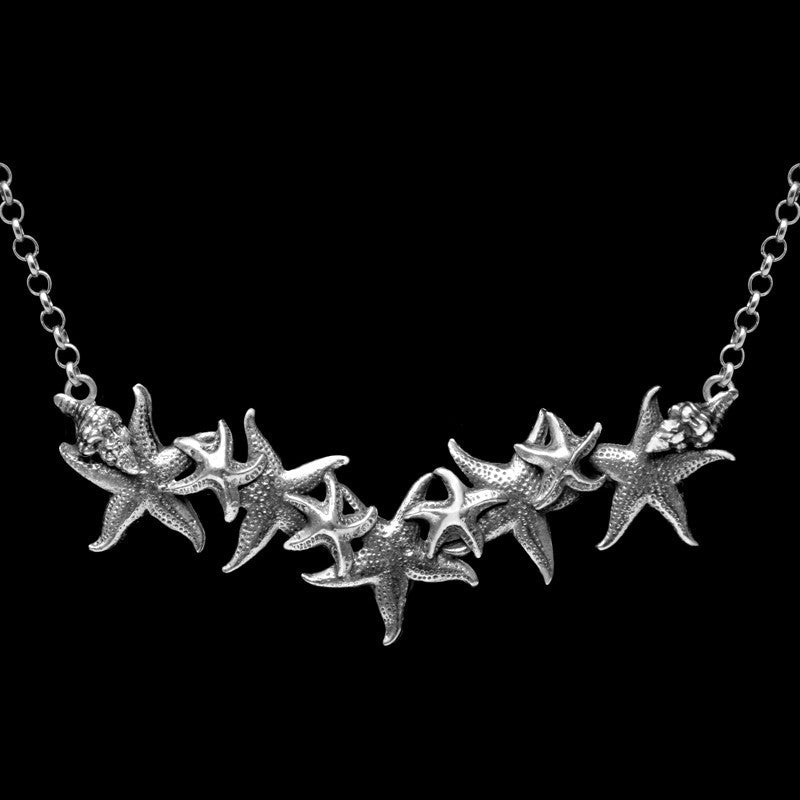 Astérias Silver Necklace with Gold Plating