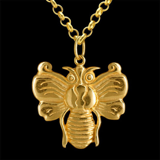 Metamorphosis Silver Necklace with Gold Plating